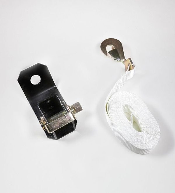 Box snap-hook ratchet strap