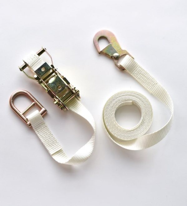 Single snap-hook ratchet strap