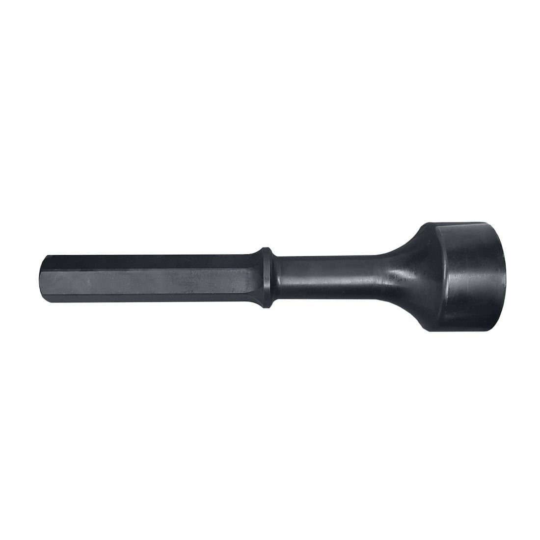 Wacker Neuson marquee stake driving cup — 32mm hex shank, side view
