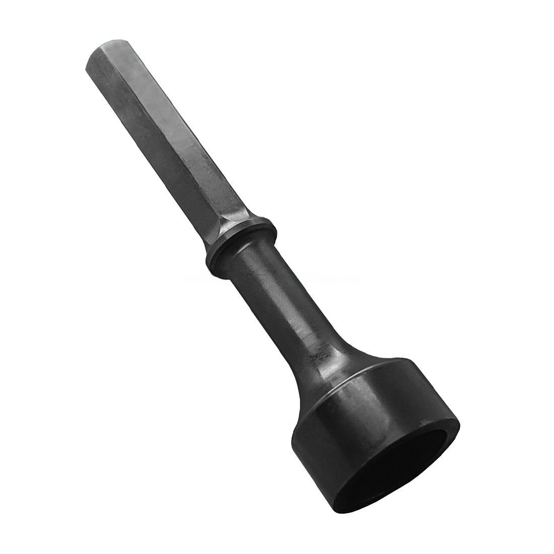 Wacker Neuson stake driving cup — angled view showing cup opening
